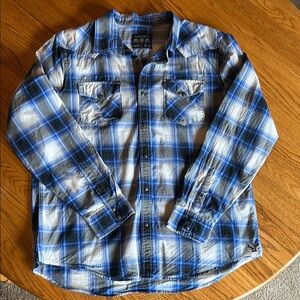 American Eagle Vintage Fit Plaid Shirt